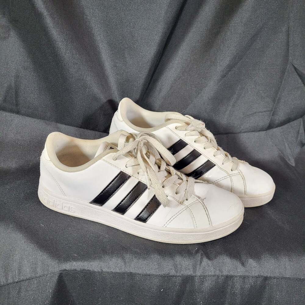 Y2k Adidas Advantage Clean Sneakers White Black Size 7